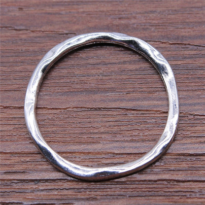 Charms Irregular Ring Antique Silver Color Alloy Diy Jewelry Making Accessories